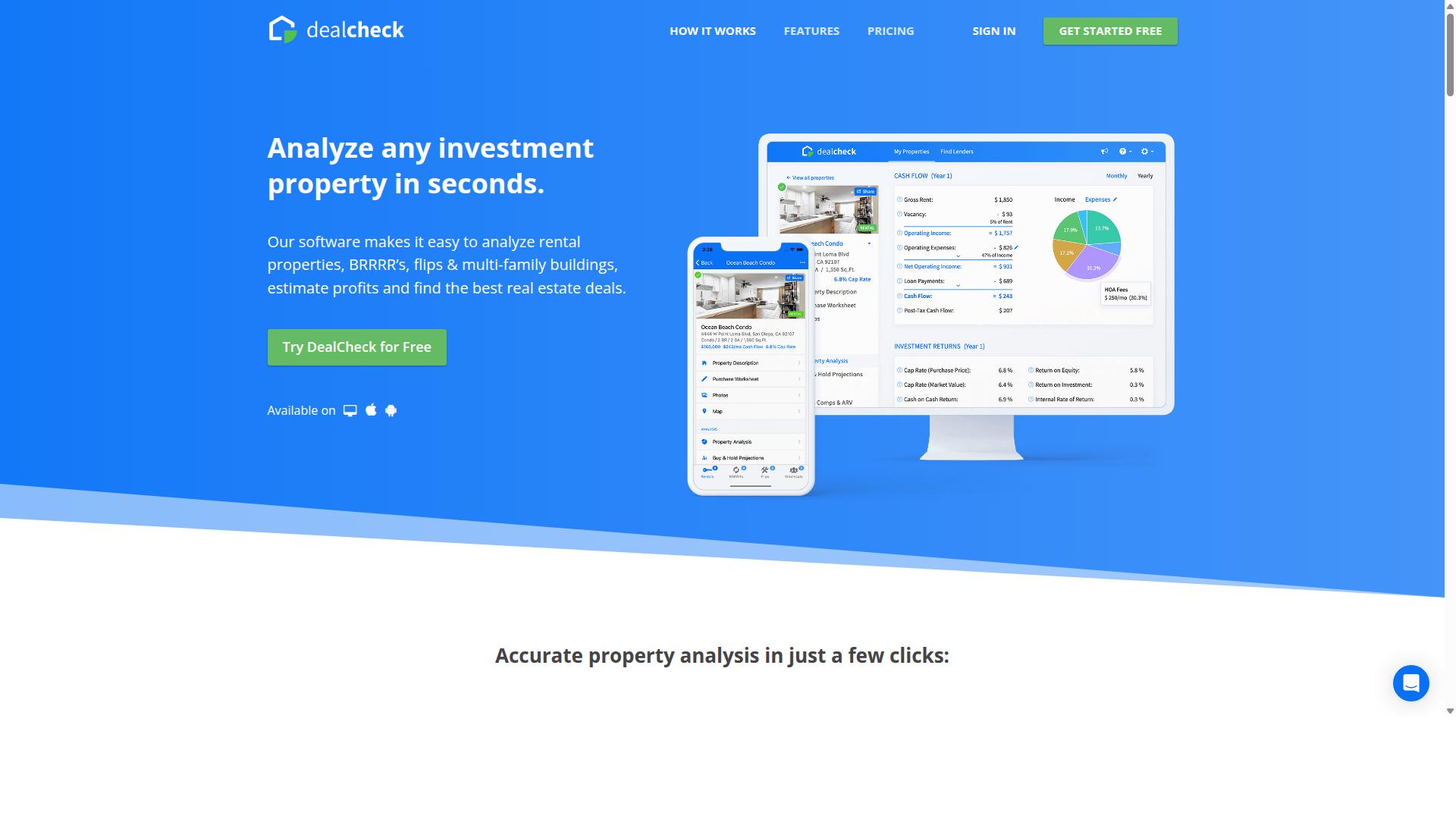 DealCheck website